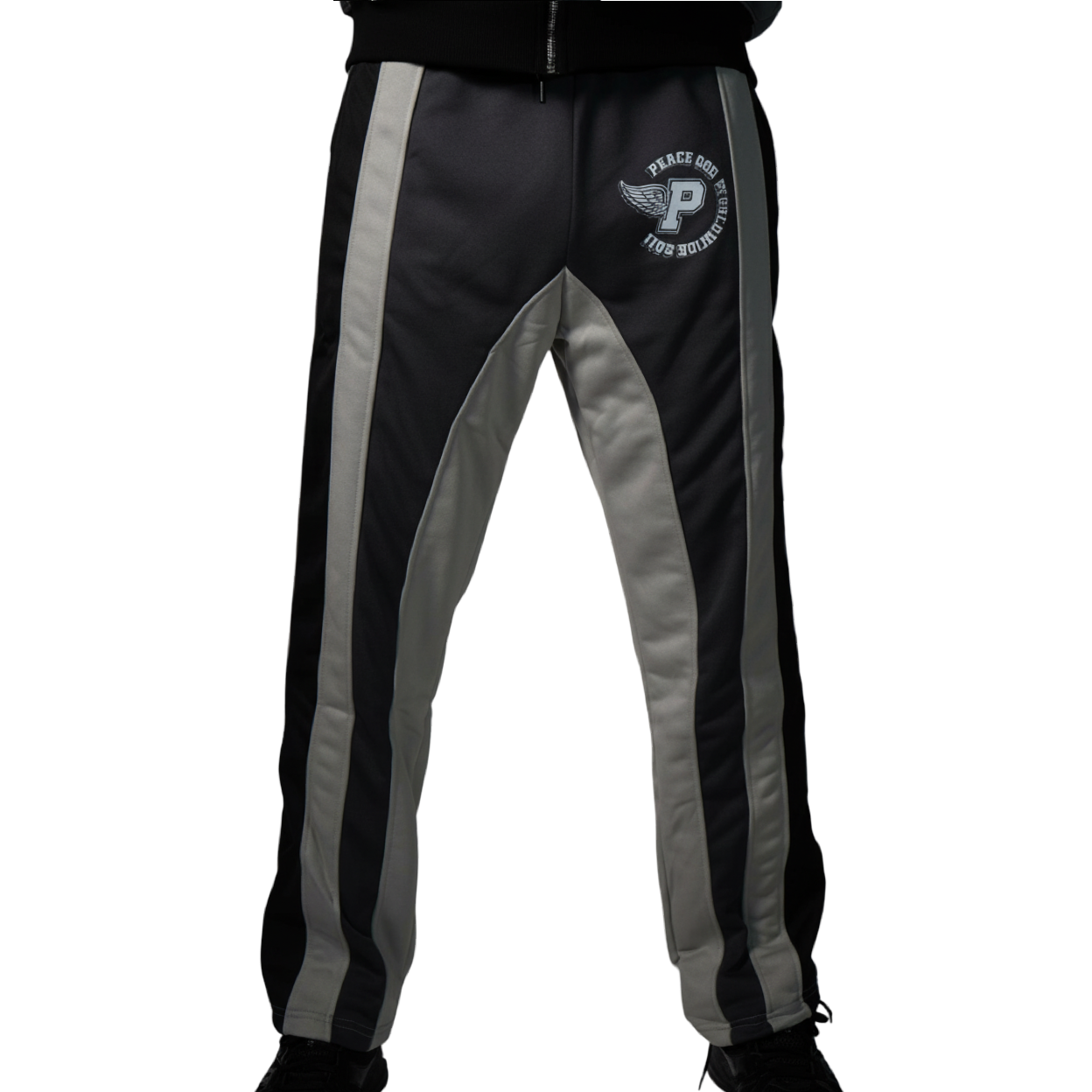 PeaceGod “Grey Glide Track Pants”